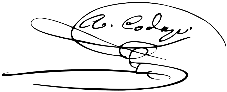 Firma de Agustín Codazzi