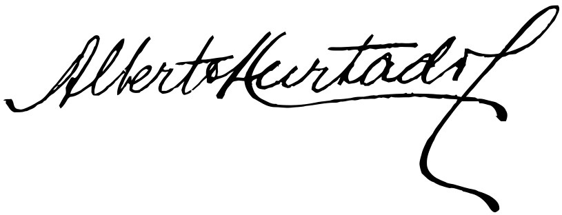 Firma de Alberto Hurtado