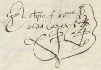 Firma de Bartolomé de las Casas