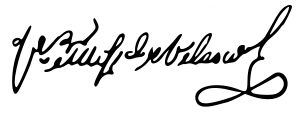 Firma de José Miguel de Velasco