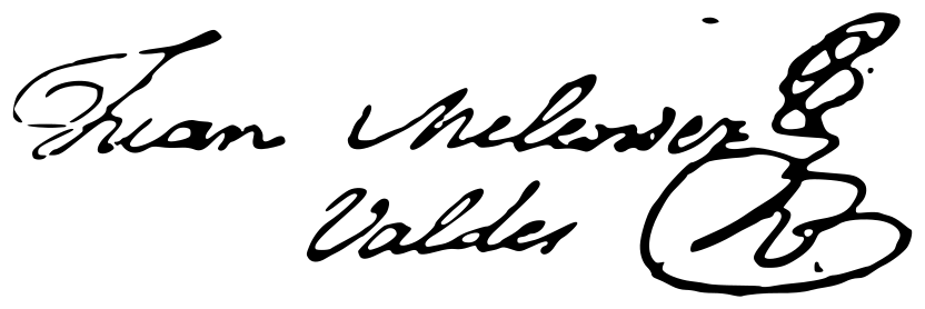 Firma de Juan Meléndez Valdés