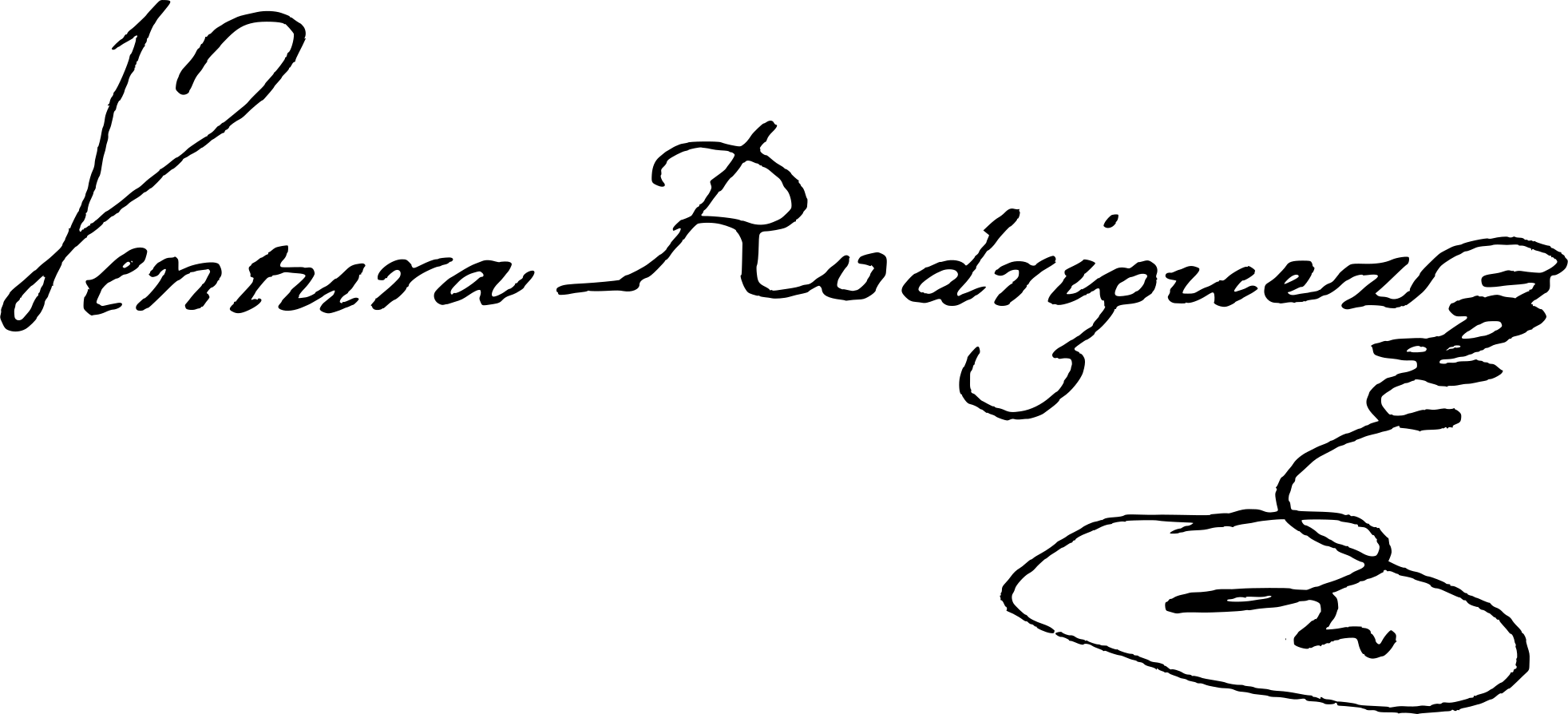 Firma de Ventura Rodríguez