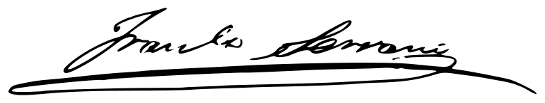 Firma de Francisco Serrano y Domínguez