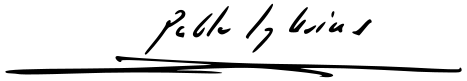 Firma de Pablo Iglesias Turrión