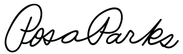 Firma de Rosa Parks