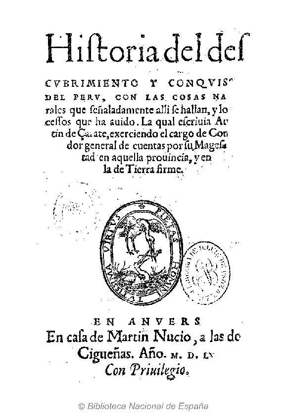 Agustín de Zárate — Imagen principal